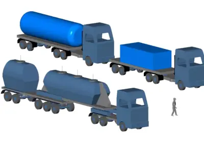 Trucks 3D 3D model