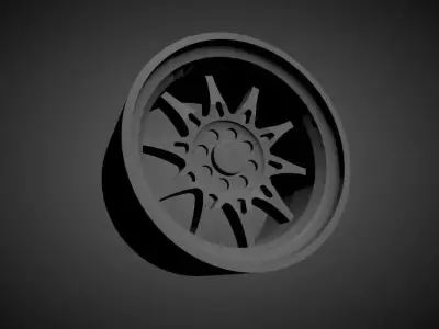 JNC 003 scalable and Printable rim 3D print model