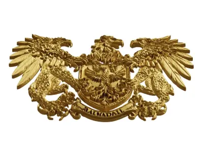 Coat of arms decorative - 01 3D print model