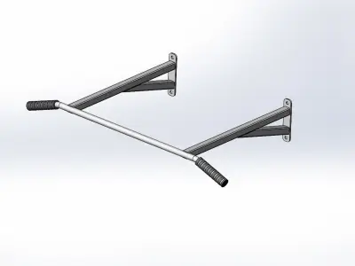 Horizontal bar on the wall  3D print model