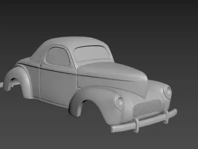 Willys Coupe 1941 Body For Print 3D print model