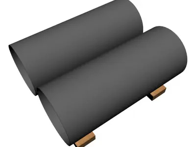 10in Thin Wall Pipe 3D model
