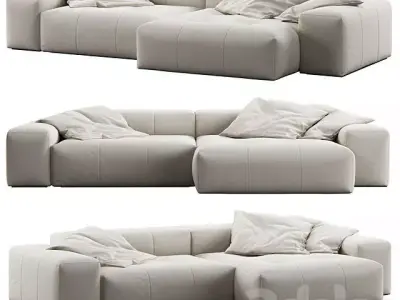 Pixel Corner Sofa by Saba Low-poly 3D model