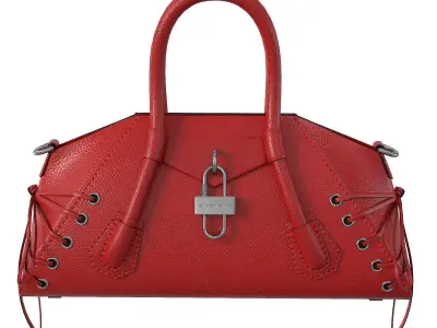 Givenchy Mini Antigona Bag Red Low-poly 3D model