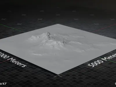 Desert Plateau Version 7 3D model