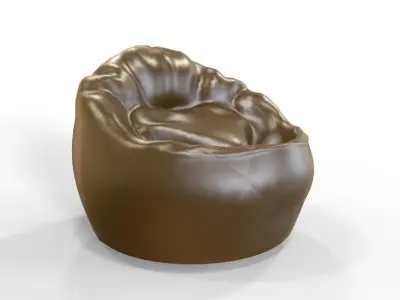 Bean Bag  Low-poly 3D model
