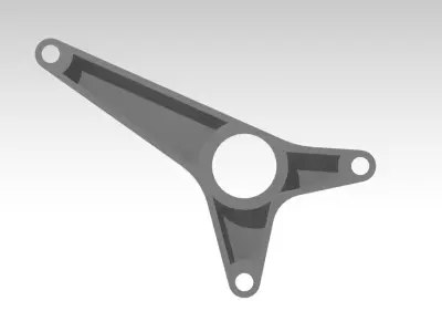 Generic Front Engine Mount CAD Model for Mechanical Design 3D print model