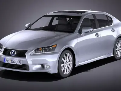 Lexus GS 300h 2015 VRAY 3D model