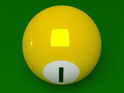 Pool balls Free 3D model