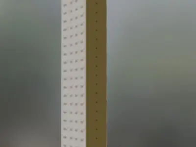 Modelo 3d de edificio brasileiro para jogos Low-poly 3D model