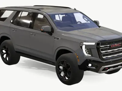 GMC Yukon 2024 2025 Low-poly 3D model