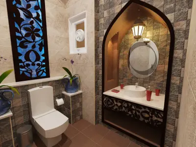 Bathroom Washroom 3D model