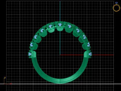 Women Ring 3DM Womens Ring 3d models 3D print model 3D print model 15