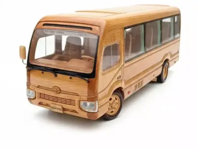 Luxury Bus 3D Model Transport Concept 3D print model