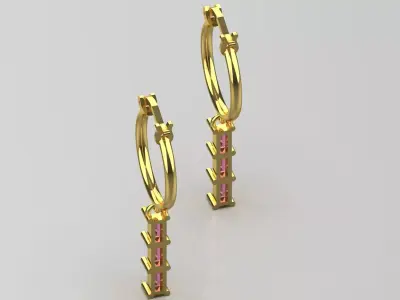 JEWELRY HOOP  stl 3dm EARRINGS je0131 3D print model