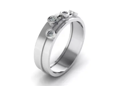 Jewelry Ring 3D print model 23
