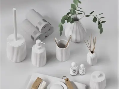 Bathroom accessories06 3D model