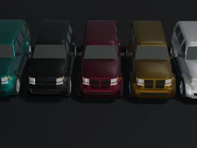 Off-Road Car Generic Low-poly 3D model