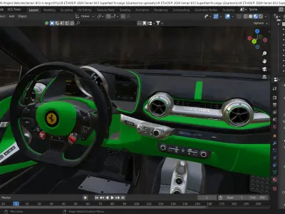 2024 Ferrari 812 Superfast Novitec N-Largo LEcarbon Edition 3D model