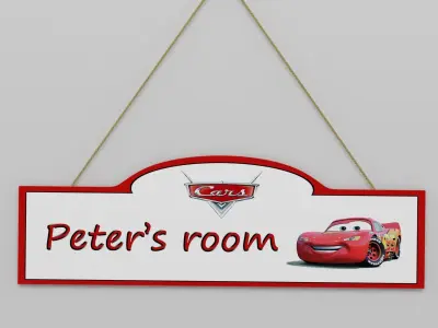 Childrens room sign 3D model