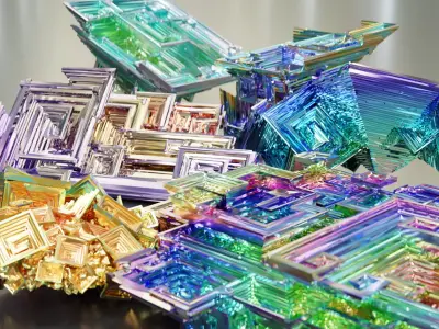 Bismuth Crystals 3D model