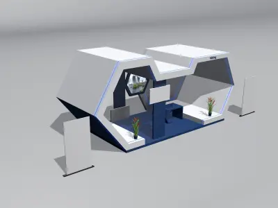 Mining Exhibition Stall 3D model