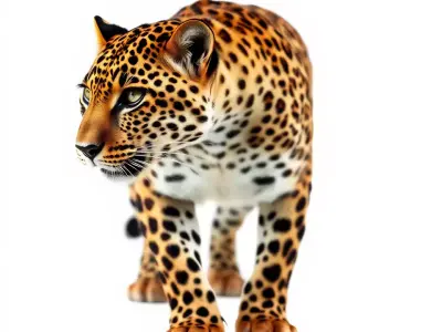 Spotted Leopard model pack Low-poly 3D model