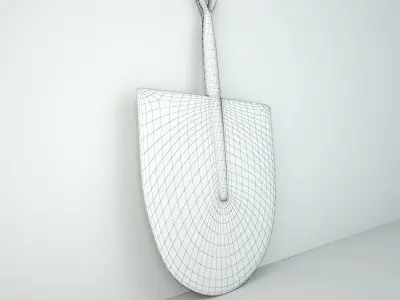 African Handwoven Fan 2 3D model