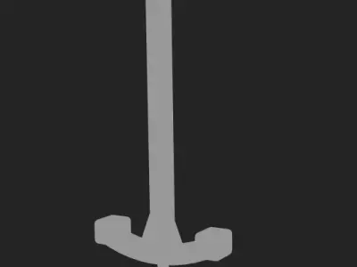 Epic Thunder blade  High-Quality Fantasy Sword 3D Model 3D model