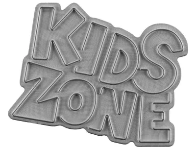 Kids Zone Neon Sign 3D model
