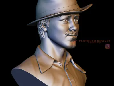 Bhagat singh 3d model  3D print model