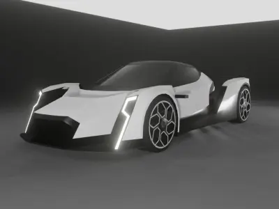 Vanda Electrics Dendrobium Low-poly 3D model