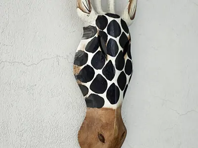 Balinese Dotted Giraffe Mask 3D model
