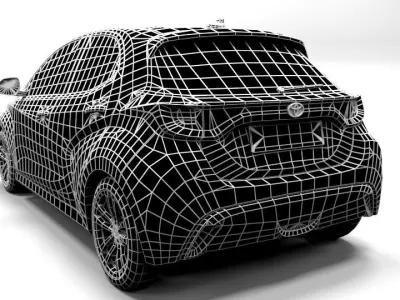 TOYOTA YARIS Low-poly 3D model