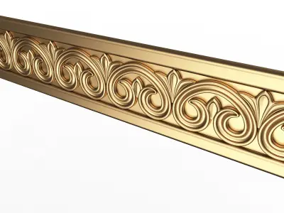 Ornament Element Molding 03 Low-poly 3D model