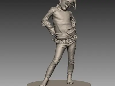 Girl Sculpture 3D print model
