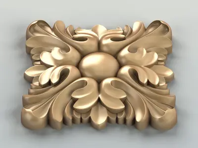 Square rosette 016 3D model