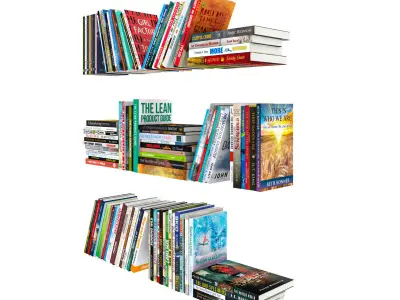 110 different books 2 3D model