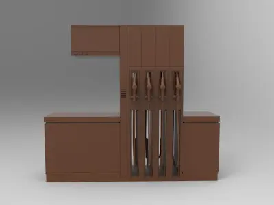 Gas Station 3D print model