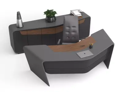 V Business Office Set  3D model