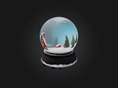 snow globe 3D model