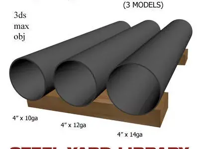 4in Thin Wall Pipe 3D model