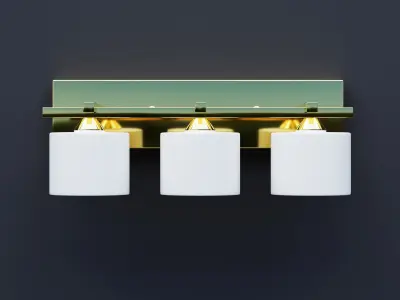 Wall lamp Low-poly 3D model