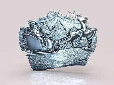 Santa Logo 3D print model