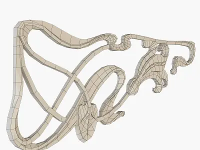 art nouveau decor for cnc 3D model