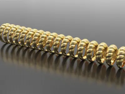 Croissant ring 3D print model