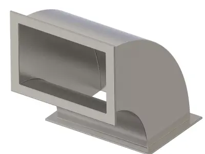 HVAC Rectangular Elbow Duct 3D print model