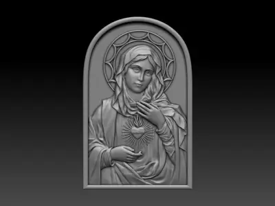 Immaculate Heart of Mary 2 3D print model