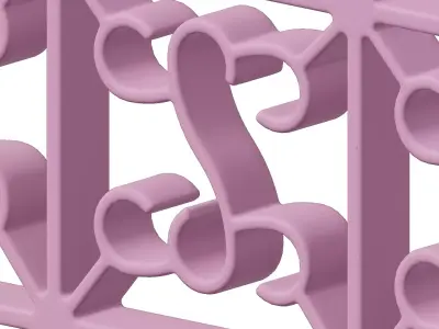 Plastic Stylish Window Grill Toy 3D model