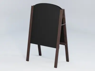 Chalkboard Sign 3D model
